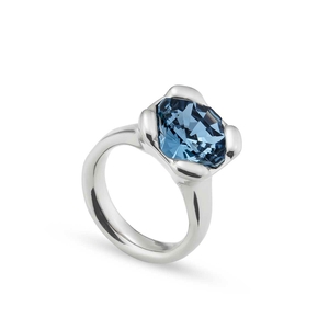 Кольцо ANI0789 "Rock n blue" L Серебр.син.